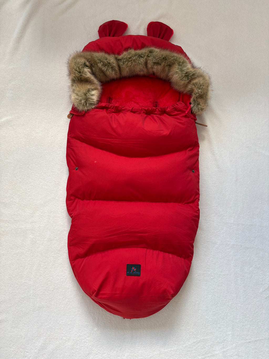 Flauschiger Baby Fußsack