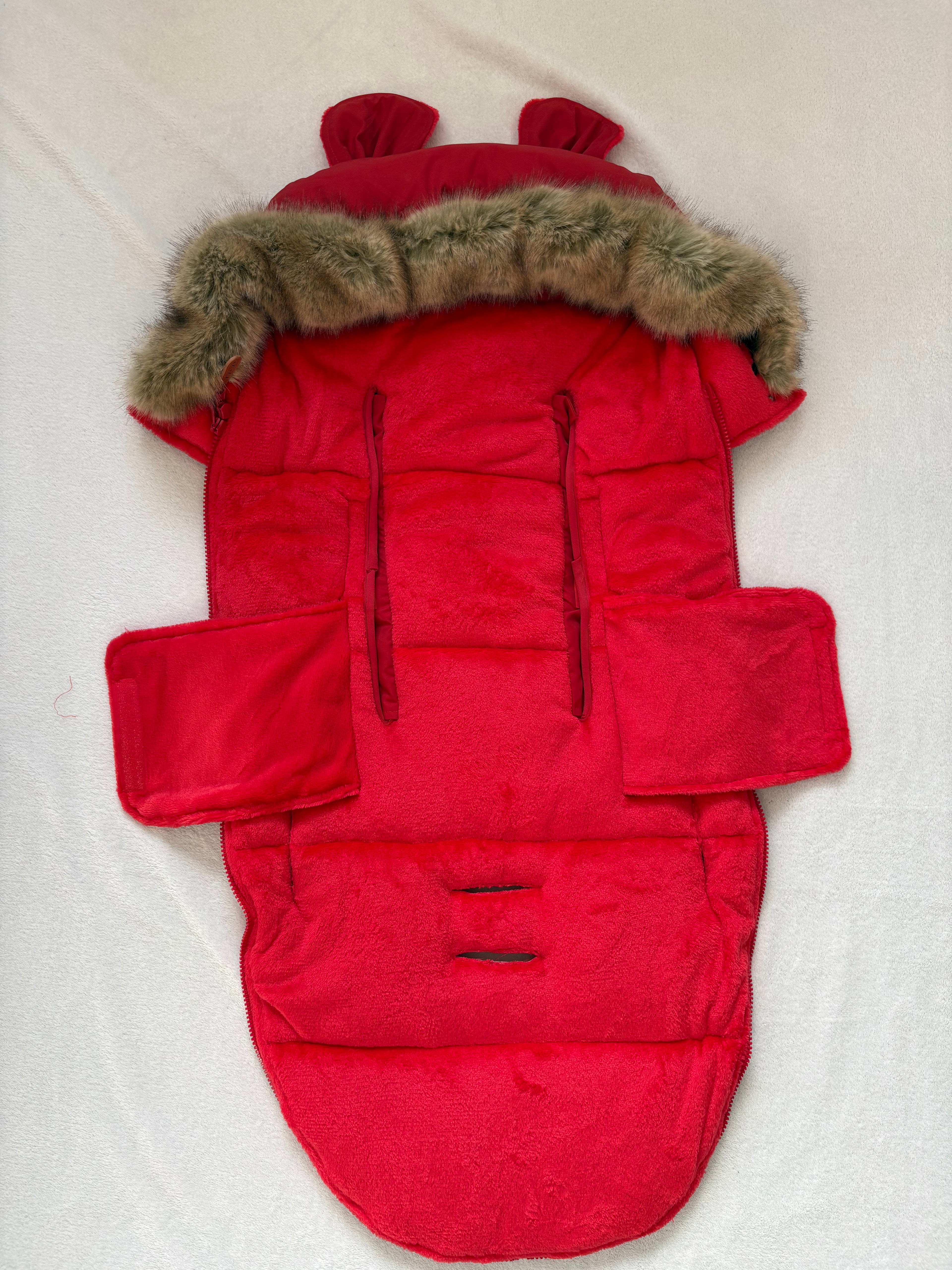 Flauschiger Baby Fußsack