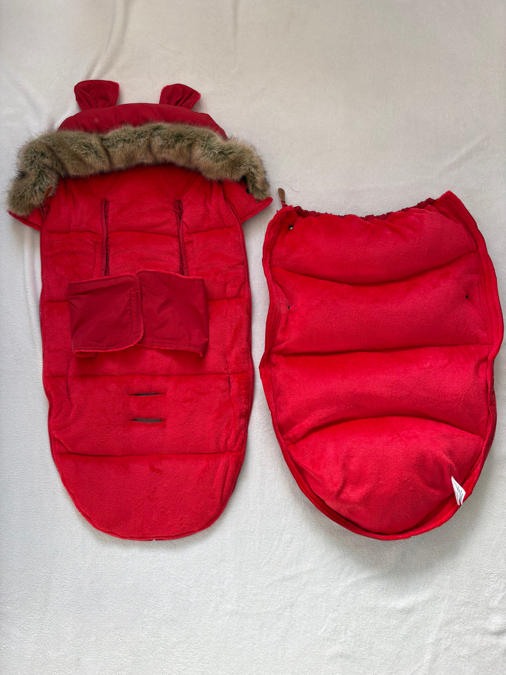 Flauschiger Baby Fußsack