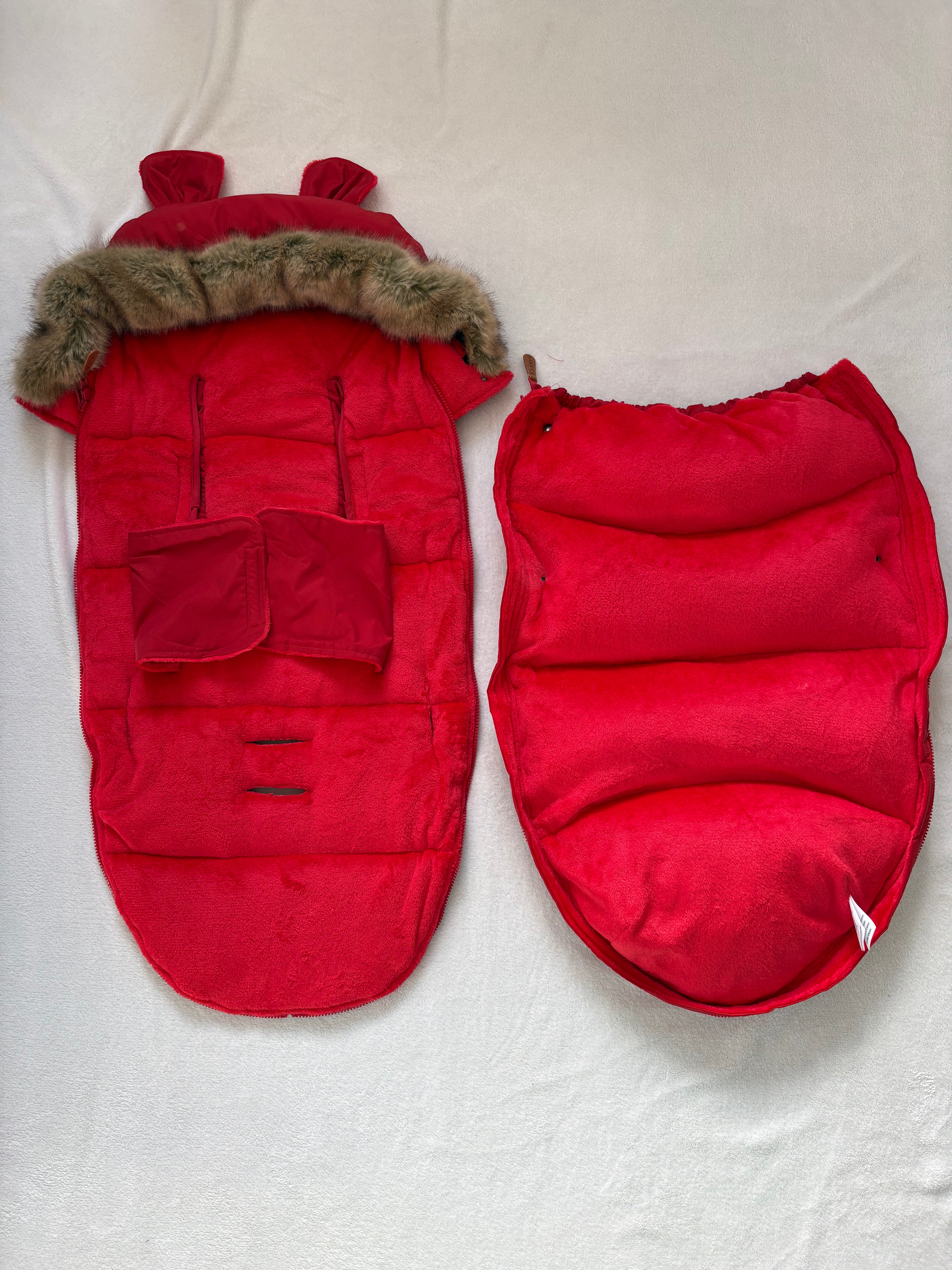 Flauschiger Baby Fußsack